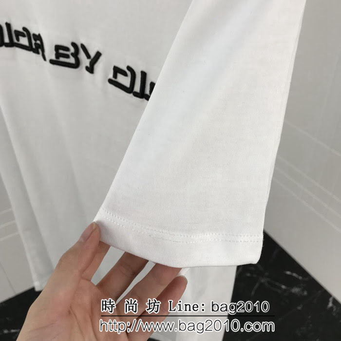 DIOR迪奧 19ss早春 官網最新 簡約字母刺繡短袖 字母刺繡 細節完美 高版本男女同款 ydi2115